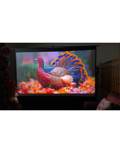 123-Inch ezCinema Tab-Tension CineGrey 4D Portable 16:9 Front Projection Screen
