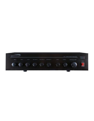 60W PA Mixer Power Amplifier w/ 6 Inputs