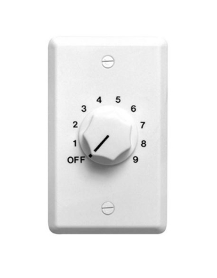 10W 70/25V Attenuator White Wallplate
