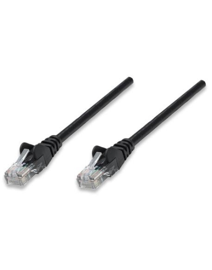 CAT5e BOOT PATCH CORD .5 FT BLACK