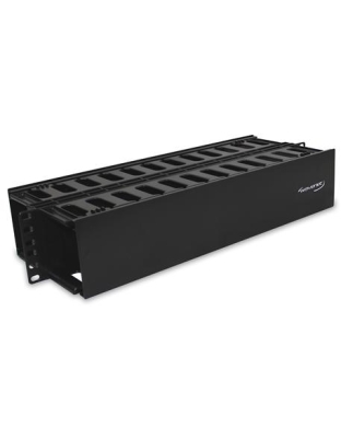 HORIZONTAL CABLE MGR 2U DOUBLE SIDE