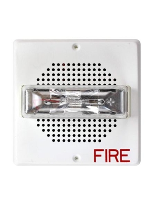 8W SPKR STR,WALL,24 VDC WHITE