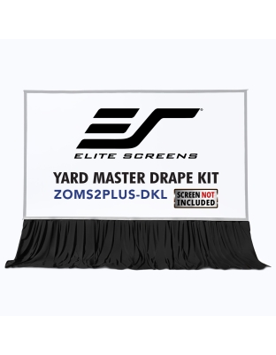 Elite Screens Bottom Drape Skirt for Yard Master 2 Plus Projection Screens 250-Inch - 300-Inch Diagonal models. Dimensions: 263-Inch L x 60-Inch H