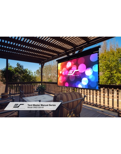 100-Inch Yard Master Manual Outdoor Retractable Manual 16:9 Front Projection Screen