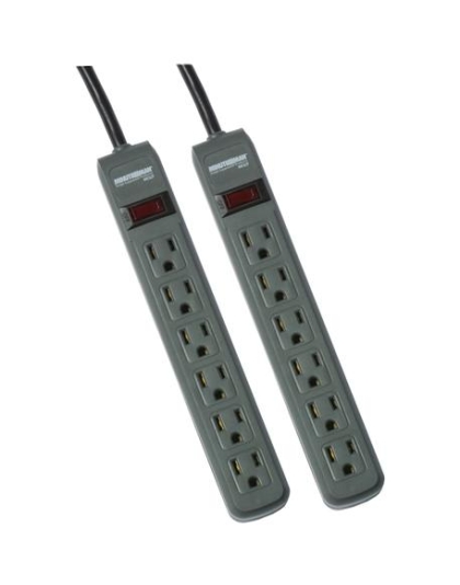 2 Pack Power Strips with 3ft Cord, 241J