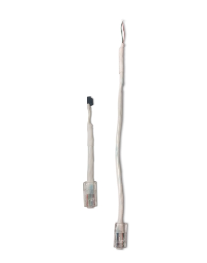 Extended sensor and wired 12v trigger cable - White
