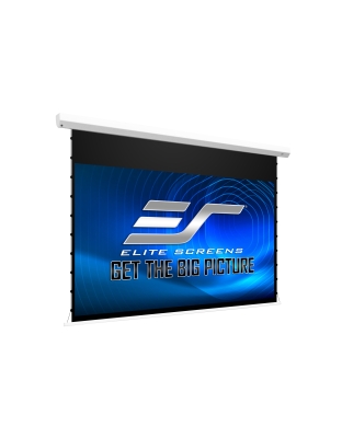 125-Inch Starling Tab-Tension CineGrey 4D AT Series Electric Tab Tension Acoustically Transparent 16:9 Front Projection Screen