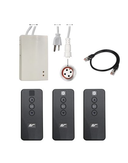 Elite Screens Remote Control Kit for Spectrum2 Series RC1 version only (Infrared and Radio Frequency Remotes,5-12vtrigger cable)