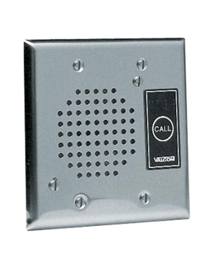 Doorplate Spkr, Flush w/LED (Stainless)
