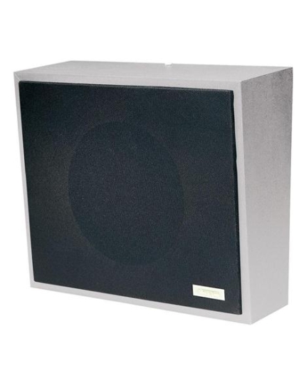 8in Amplified Wall Speaker, Metal, Black