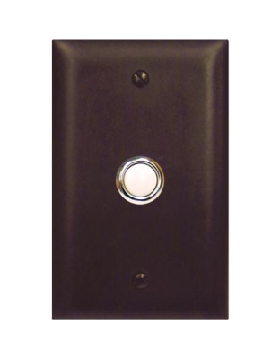 Door Bell Button Panel in Bronze