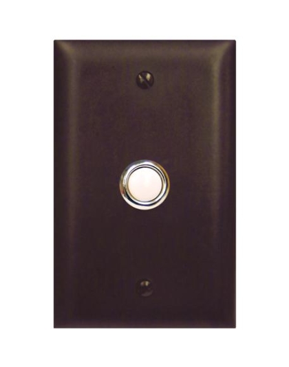 Door Bell Button Panel in Bronze