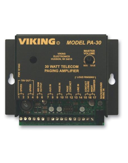 Viking 30 Watt Telecom Paging Amp