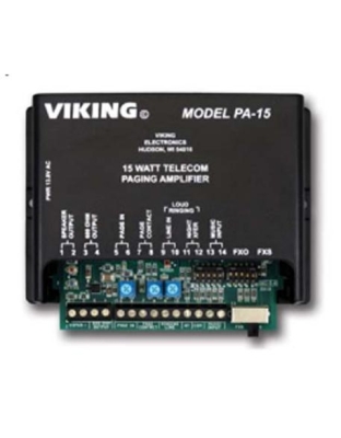 15 Watt Paging Amplifier and Loud Ringer