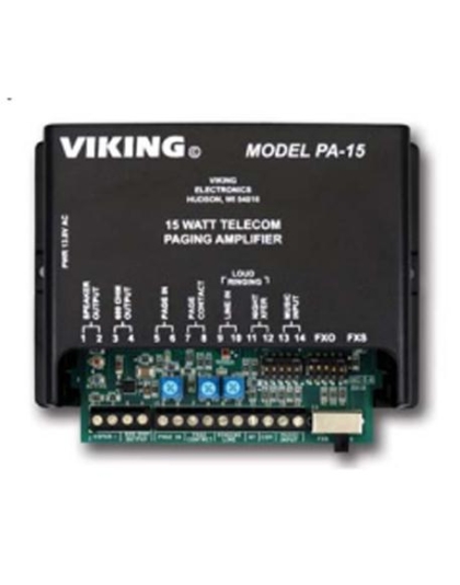 15 Watt Paging Amplifier and Loud Ringer