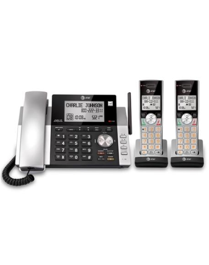 2 Handset Corded Cordless Answering Sys