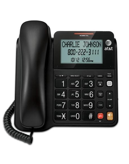 Corded Speakerphone with Display - BLACK