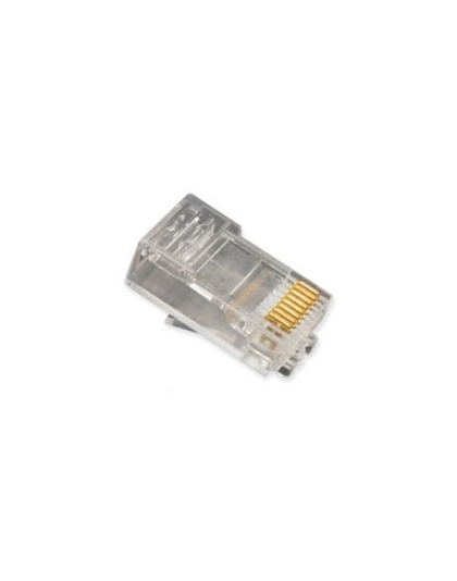 PLUG, 8P8C, FLAT ENTRY, STRANDED, 100PK