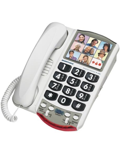 76593 Amplified Photo Phone WHITE