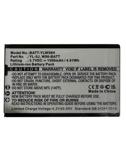 3.7V LION BATTERY YEALINK W56 YL5J