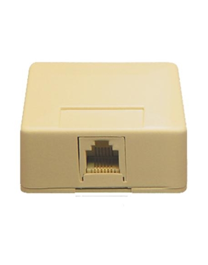 SURFACE MOUNT JACK, 6P6C, IVORY