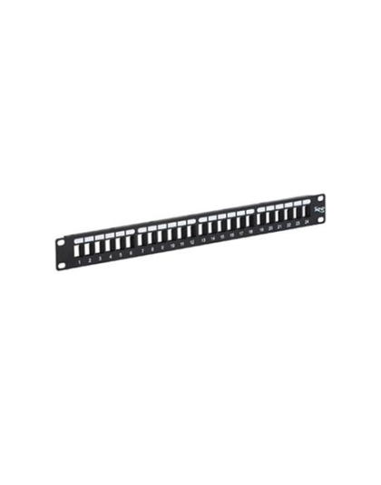 PATCH PANEL, BLANK, HD, 24-PORT, 1 RMS