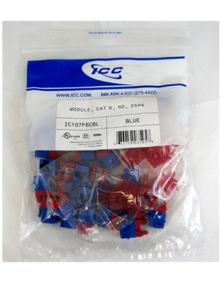 MODULE, CAT 6, HD, 25PK, BLUE