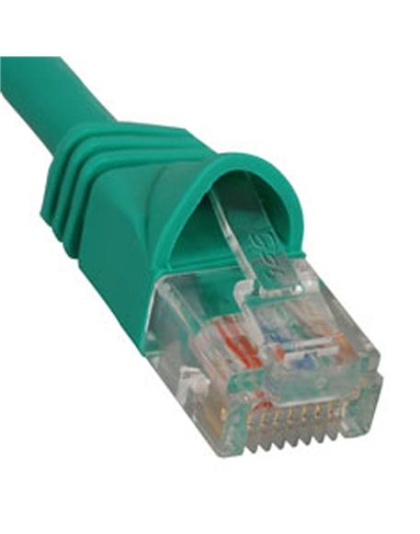 PATCH CORD, CAT 5e, MOLDED BOOT, 1' GN
