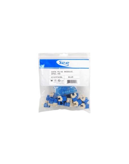 MODULE, CAT 5e, HD, 25 PK, BLUE