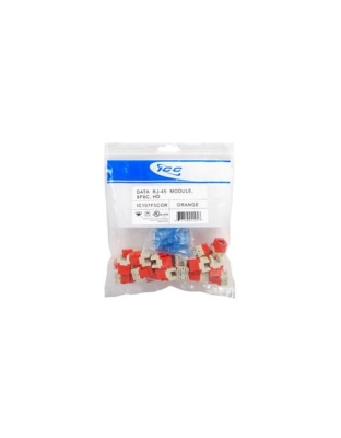 MODULE, CAT 5e, HD, 25 PK, ORANGE