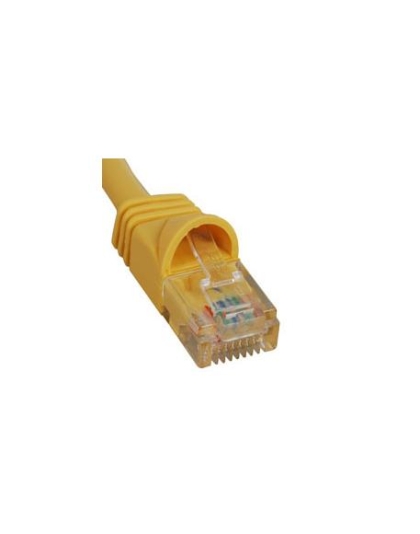 PATCH CORD, CAT 6, MOLDED BOOT, 14'  YL