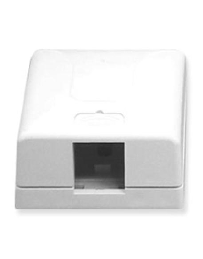 SURFACE MOUNT BOX, ELITE, 1-PORT, WHITE