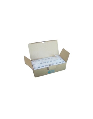 SURFACE MOUNT BOX, 1-PORT, 25PK, WH