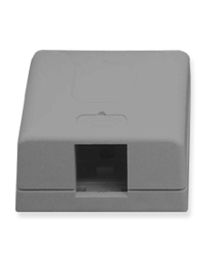 SURFACE MOUNT BOX, 1-PORT, GRAY