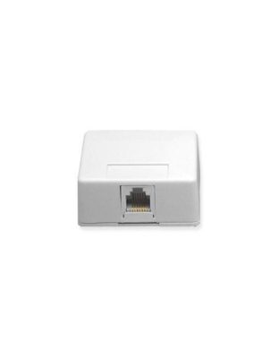 SURFACE MOUNT JACK, 6P6C, WHITE