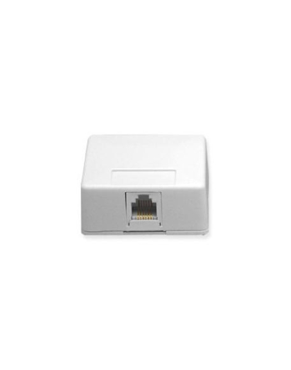 SURFACE MOUNT JACK, 6P6C, WHITE