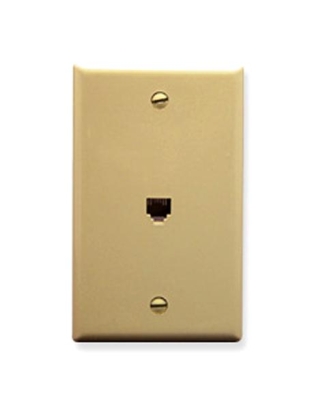 WALL PLATE, VOICE 6P6C, IVORY