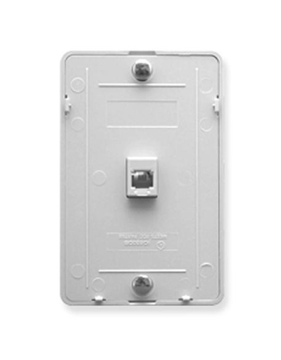 Wall Plate IDC 6P6C - White