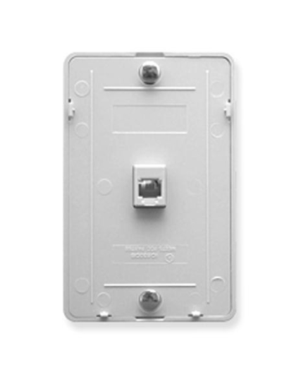 Wall Plate IDC 6P6C - White