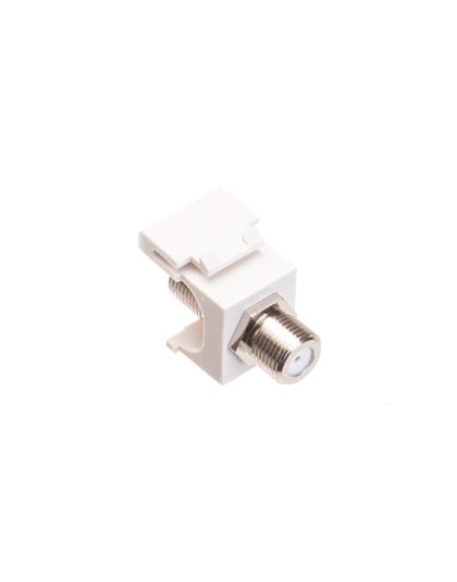 MODULE, F-TYPE, NICKEL PLATED, WHITE