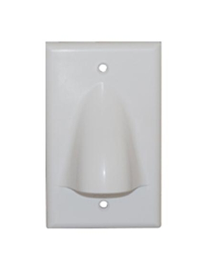 FACEPLATE 1 GANG BULK NOSE WHITE