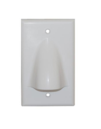 FACEPLATE 1 GANG BULK NOSE WHITE