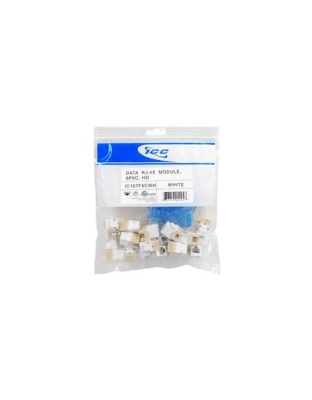 MODULE, CAT 5e, HD, 25 PK, WHITE