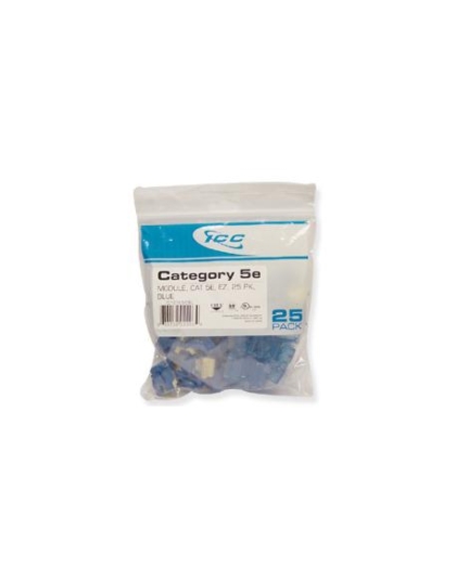 MODULE, CAT 5e, EZ, 25 PK, BLUE