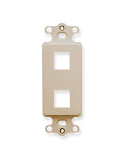 INSERT, DECOREX, 2-PORT, IVORY
