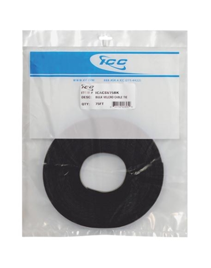 Velcro Tie Bulk 75ft - Black