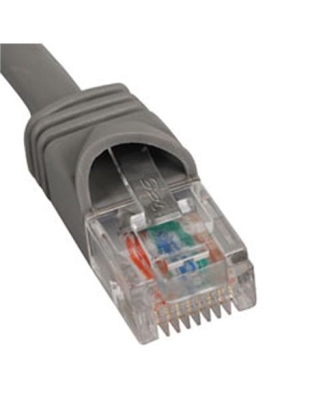 PATCH CORD, CAT 5e, MOLDED BOOT, 3' GY