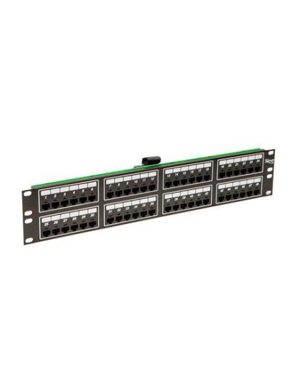 PATCH PANEL, TELCO, 8P2C, 48-PORT, 2 RM
