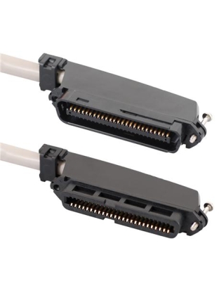 25-PAIR CABLE ASSEMBLY, F-M, 90deg, 25'