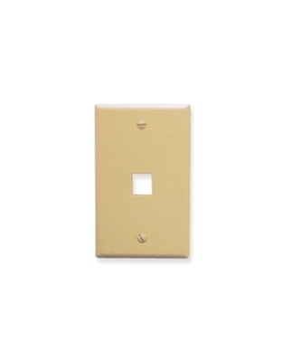 FACEPLATE, OVERSIZED, 1-PORT, IVORY